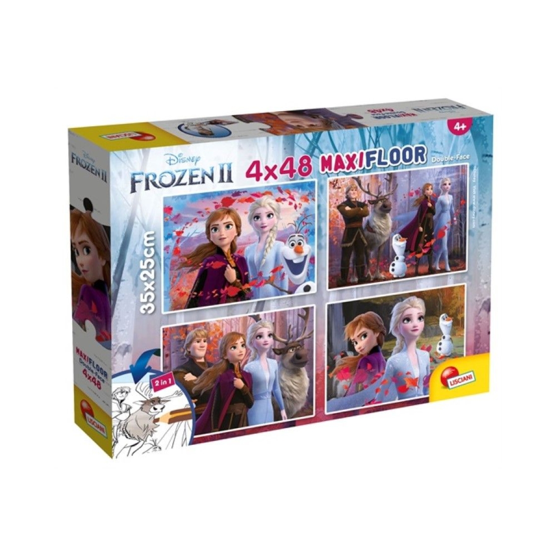 Пъзел Lisciani 4x48 ч. MAXI Frozen 2 86603