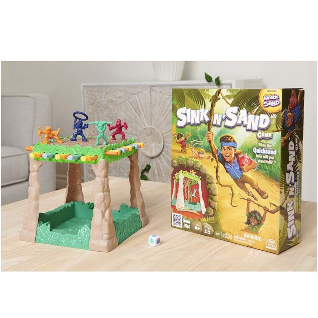 Настолна игра Spin Master Kinetic Sand Sink n'Sand