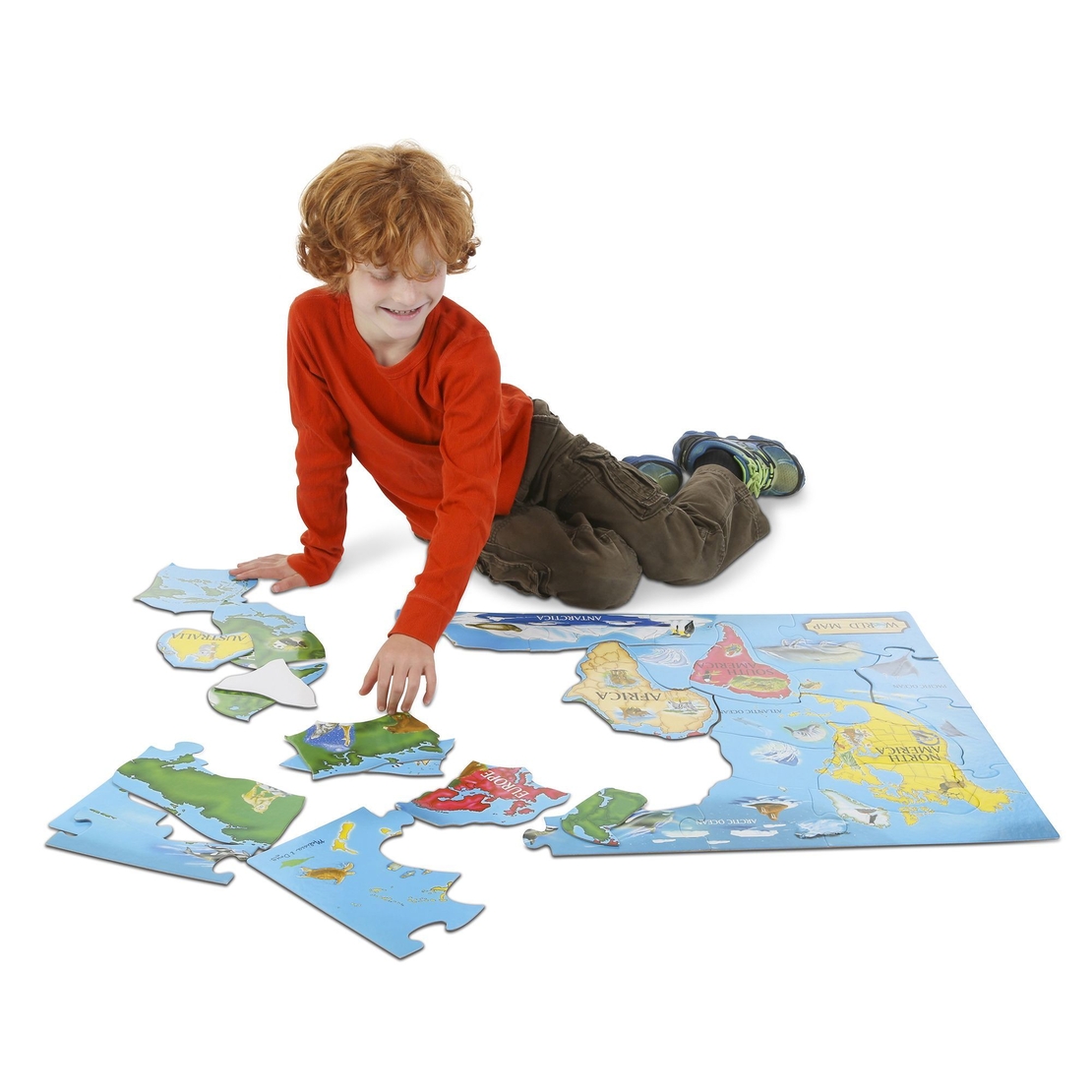 Пъзел Melissa & Doug карта на света 33ч. 10446