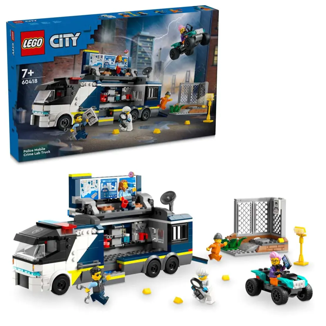 LEGO® City Камион с мобилна полицейска лаборатория 60418