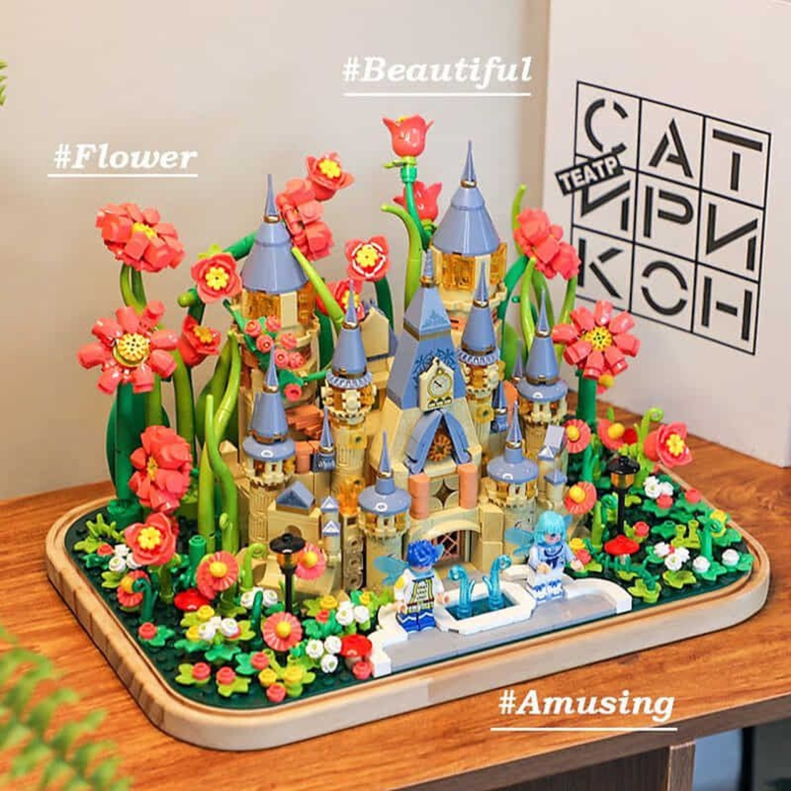 Конструктор Raya Toys Feimibox Garden Castle, с предпазна кутия, 130 ч.