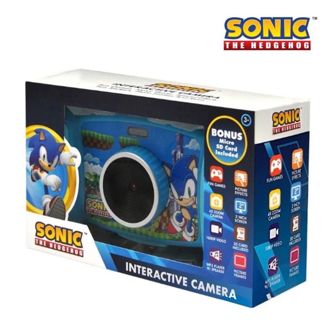 Детска интерактивна камера Kids Licensing Sonic с игри и ефекти