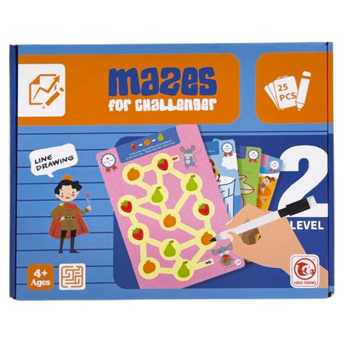 Образователни карти с маркер Raya Toys Learn and Practice Логика ниво 2, 25 броя