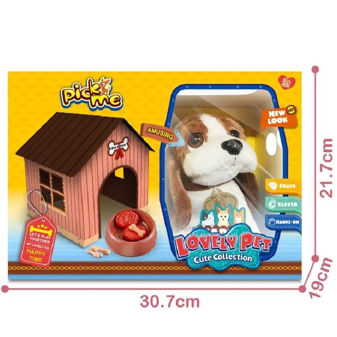 Плюшена играчка Raya Toys Kyченце с къщичка и аксесоари