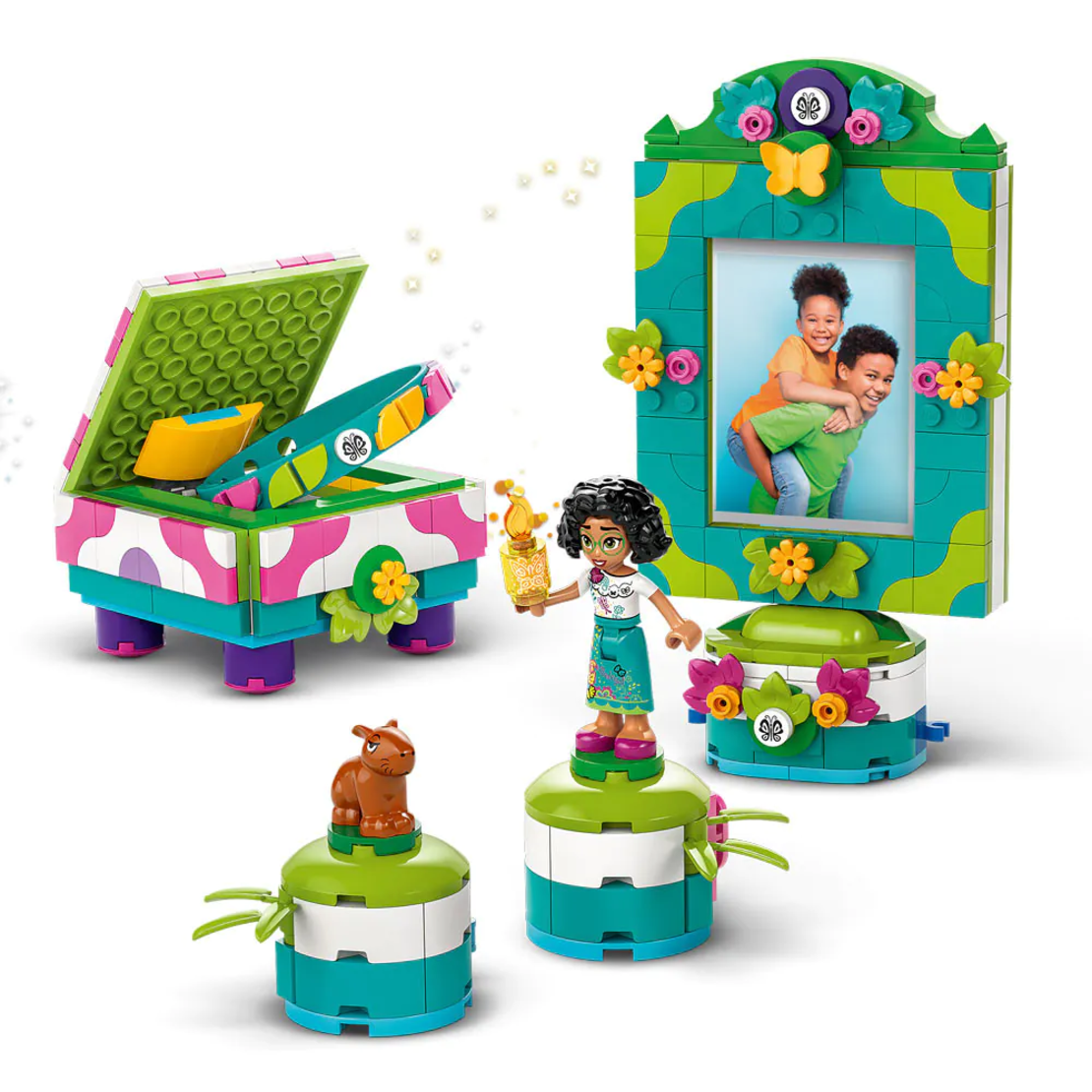 LEGO® Disney Encanto Рамка за снимка и кутията за бижута на Мирабел 43239