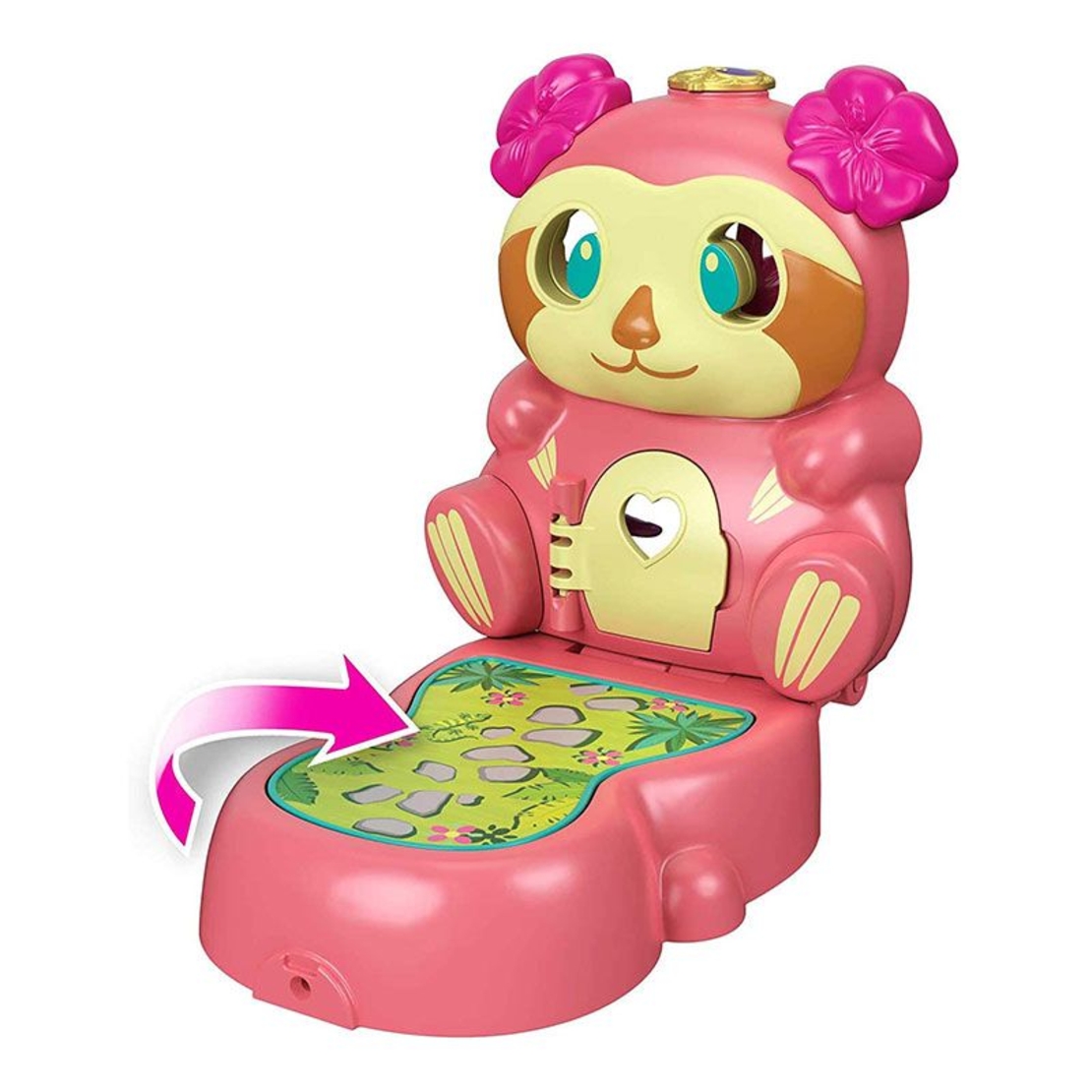 Комплект Mattel Polly Pocket Flip And Find Tropical Sloth GTM59