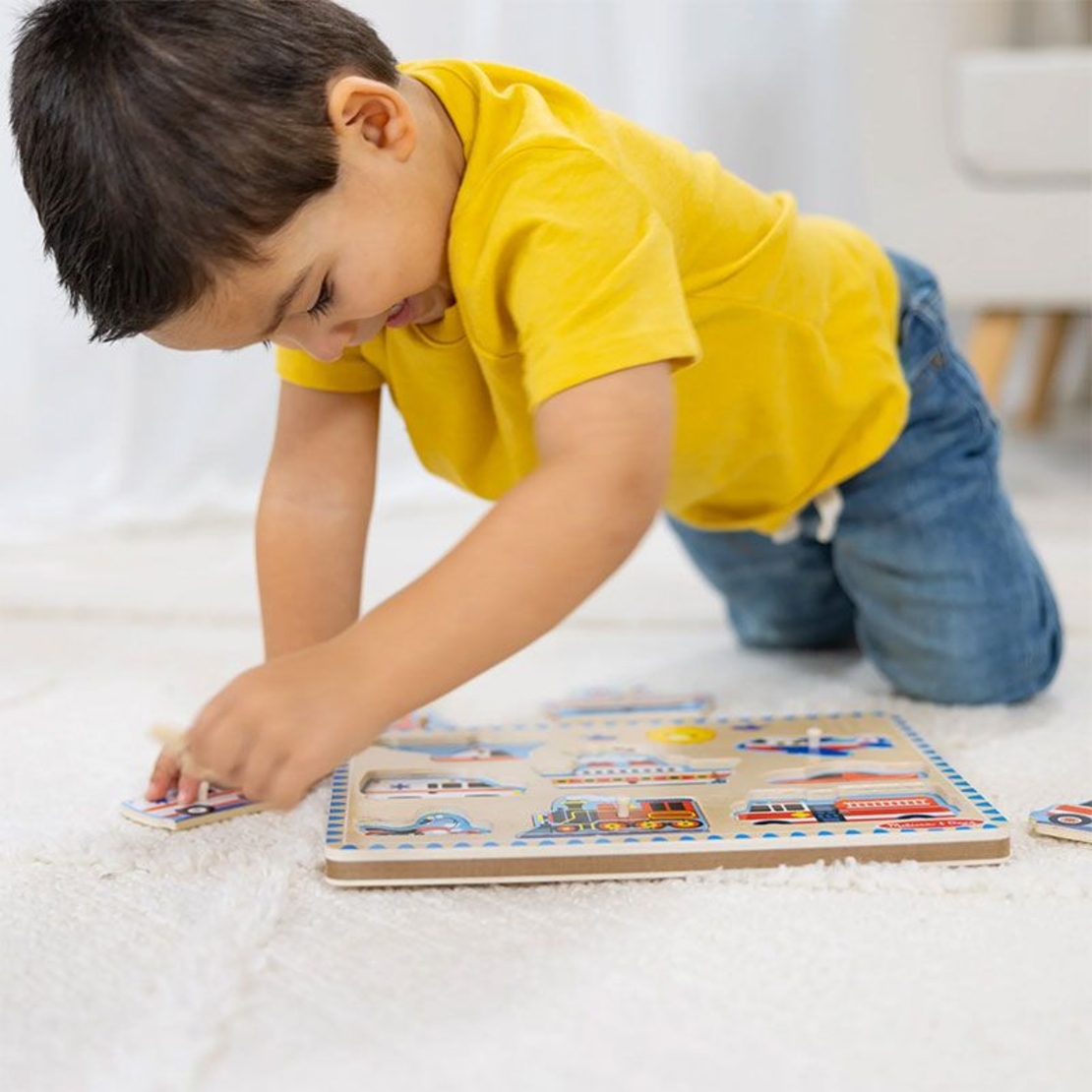 Пъзел със звуци Melissa and Doug Превозни средства, 50206