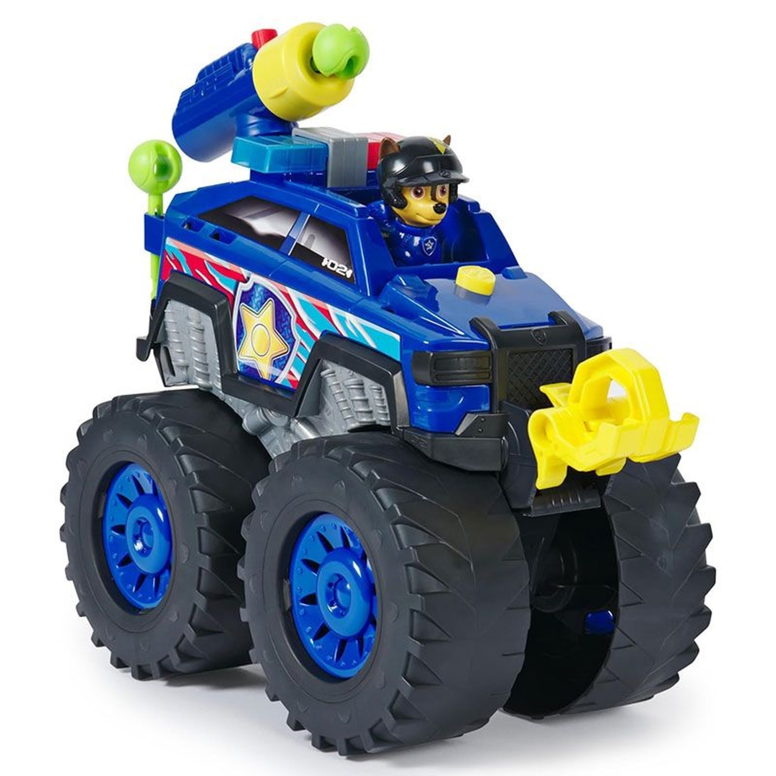 Игрален комплект Spin Master Paw Patrol Големият спасителен камион с фигурка на Чейс, със светлини и звуци