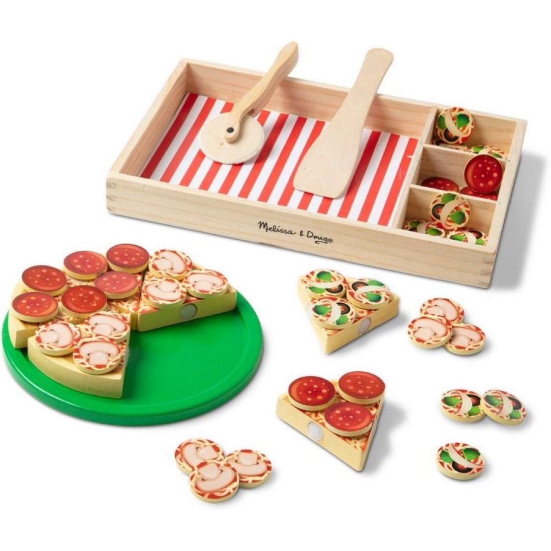 Дървен игрален комплект Melissa and Doug Пица парти