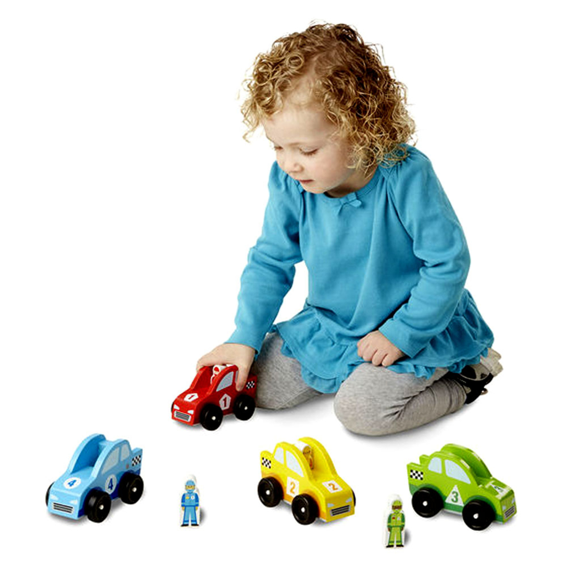 Комплект дървени състезателни колички Melissa and Doug 10706