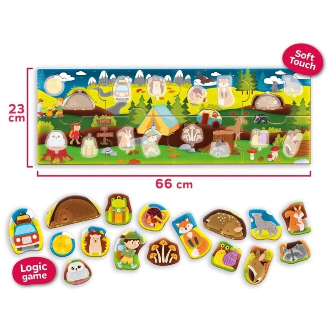 Детски пъзел Lisciani Carotina Baby PUZZLE PANORAMA THE WOOD, 24 части