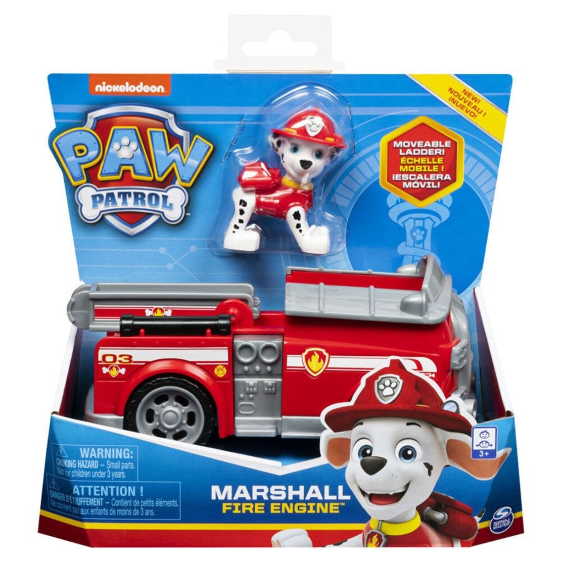 Игрален комплект Spin Master Paw Patrol фигура с превозно средство Marshall 6061798