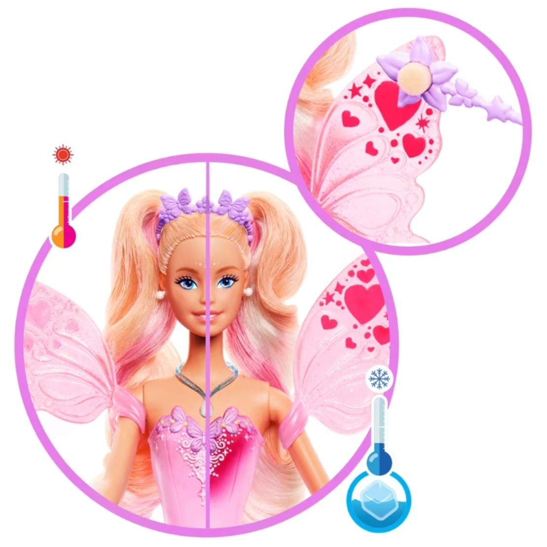 Кукла Mattel Barbie Фея, с променящи се цветове