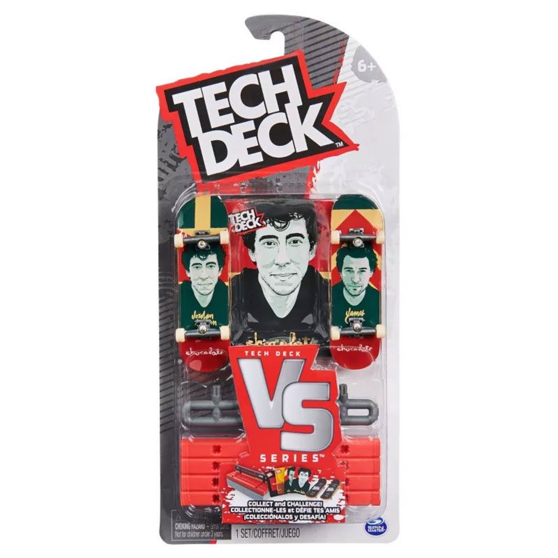 Игрален комплект Spin Master Tech Deck Versus Series 2 фингърборда, рампа и карти