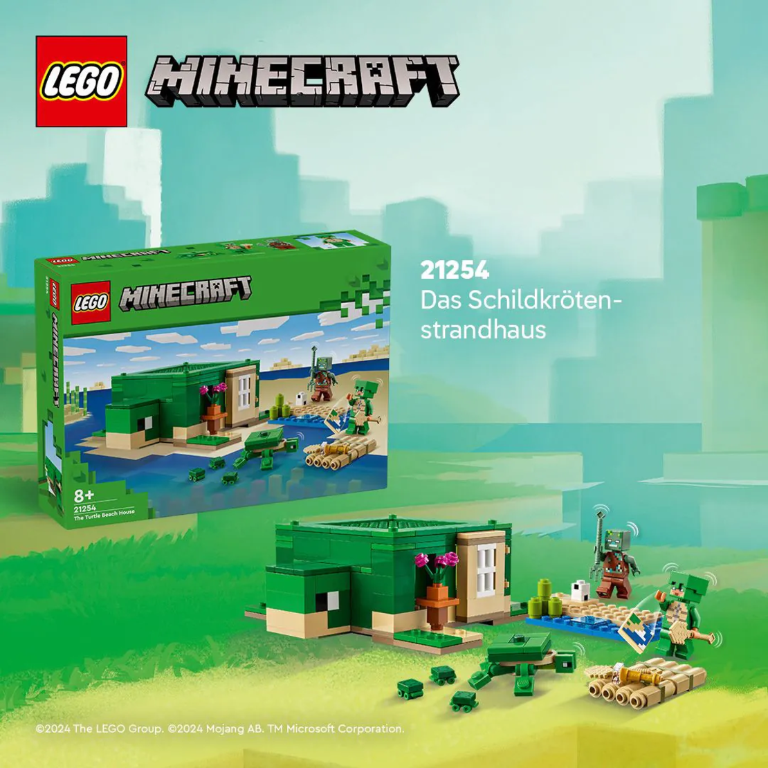 LEGO® Minecraft® Къща на плажа на костенурките 21254