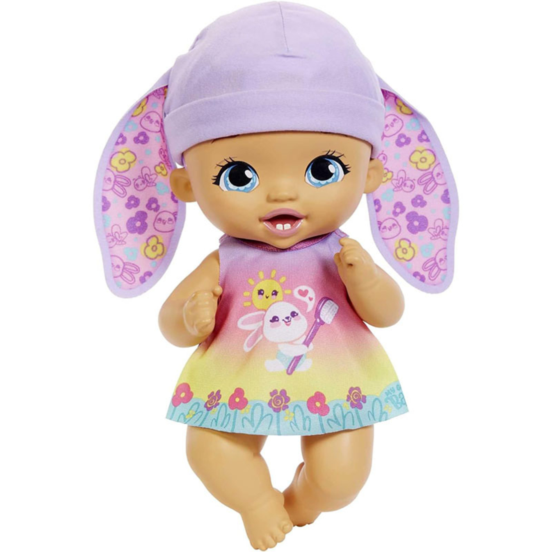 Кукла бебе Mattel My Garden Baby Brush & Smile Little Bunny Baby Зайче с 3 аксесоара, 30 см.