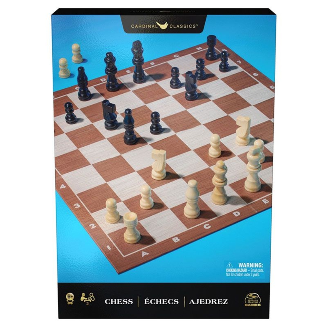 Дървен шах Spin Master Cardinal Classics Chess