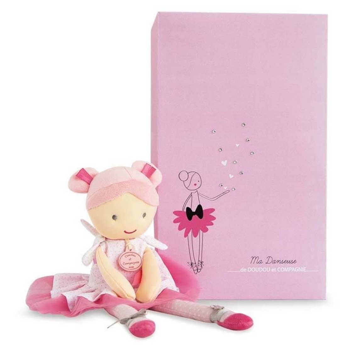 Плюшена играчка Doudou кукла Балерина Lily 36 см, DC3131
