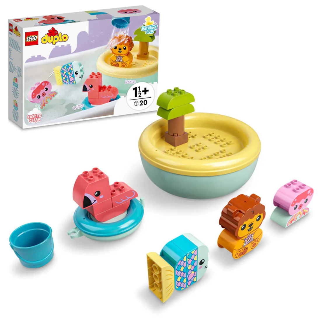 LEGO® DUPLO® Забавления в банята - плаващ остров с живoтни 10966