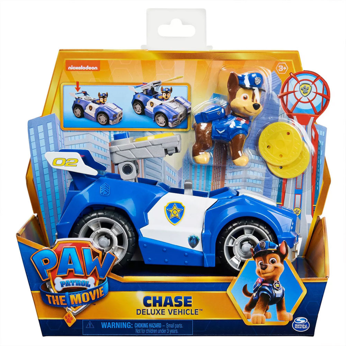 Игрален комплект Spin Master Paw Patrol превозно средство и фигура Chase Deluxe
