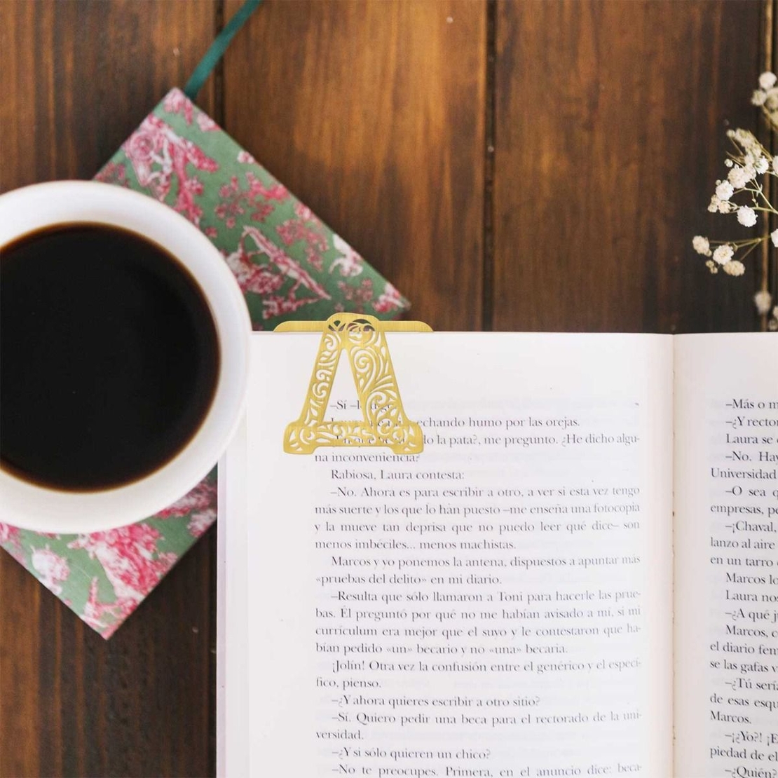 Book Time метален книгоразделител - буква Д