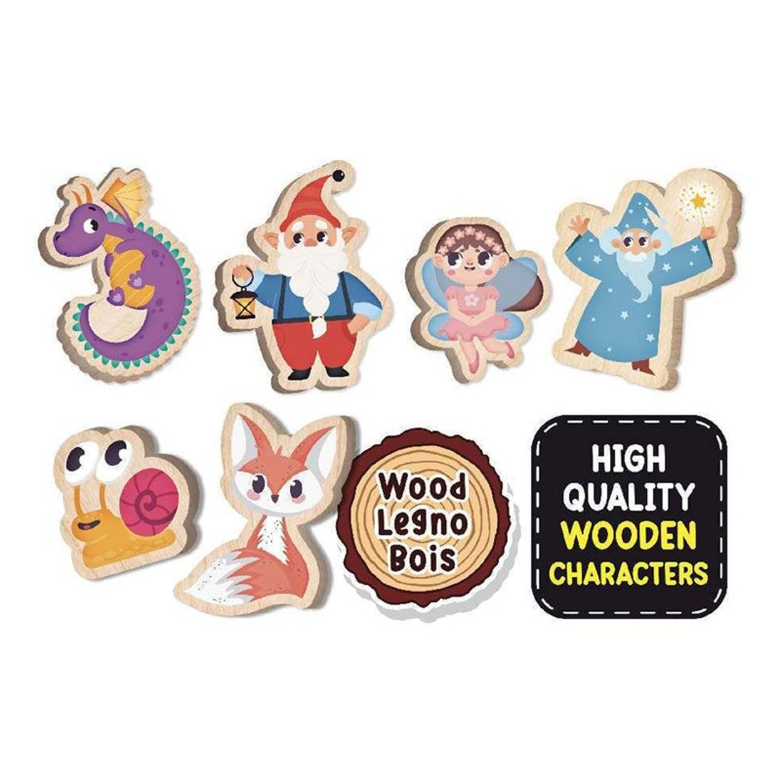 Детски дървен пъзел Lisciani Montessori Legno Puzzle Dream, 15 части