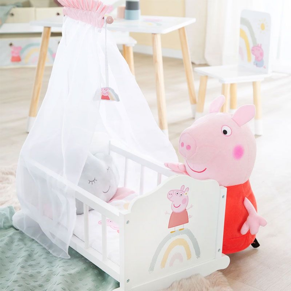 Легло-люлка за кукли Roba Peppa Pig, с аксесоари
