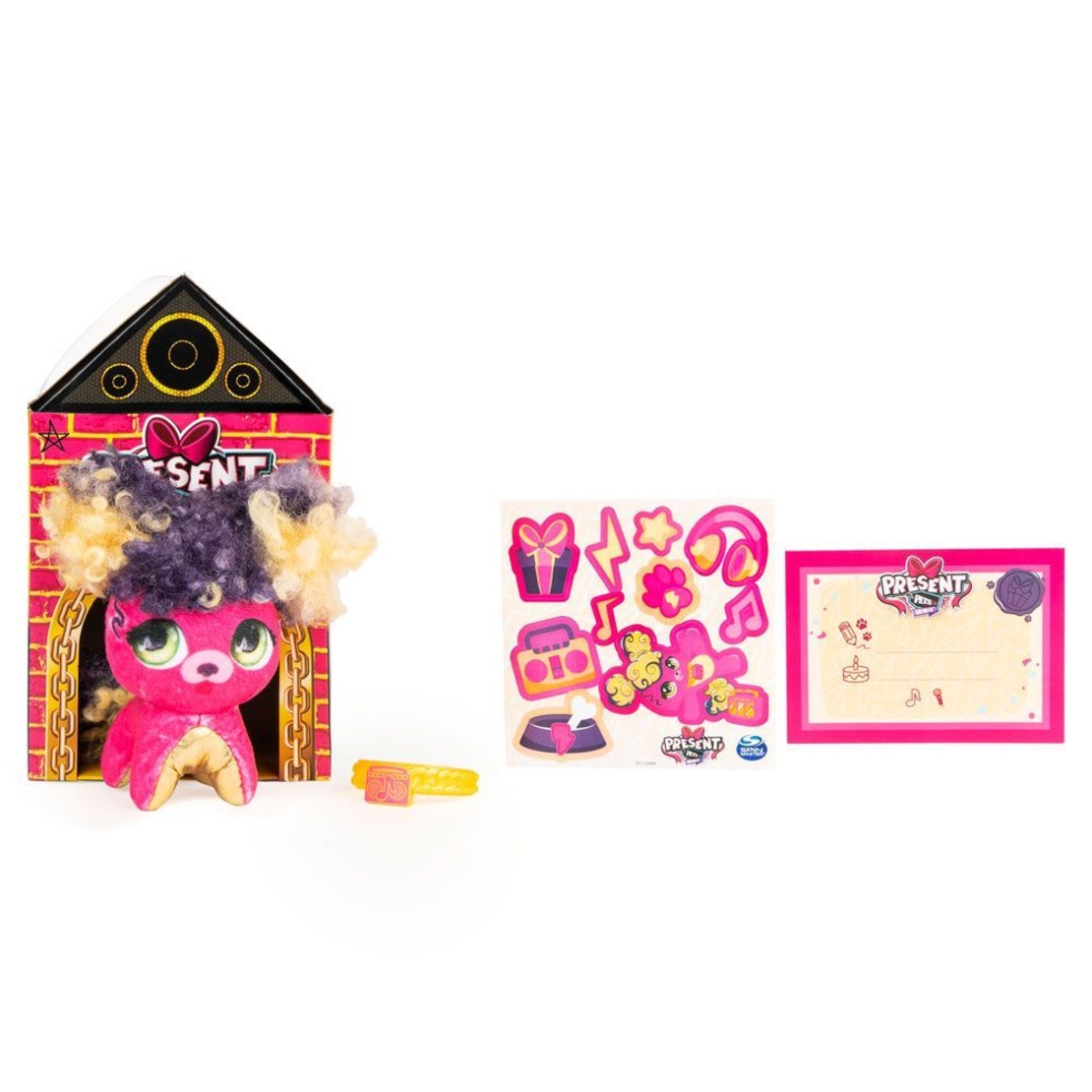 Плюшена играчка Spin Master Present Pets Minis, с аксесоари