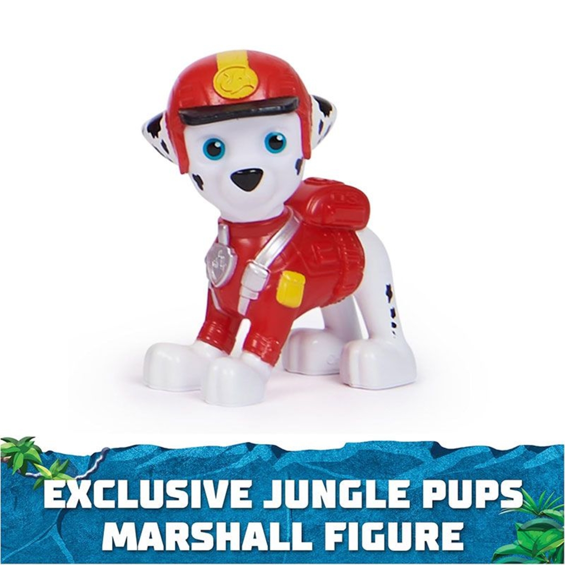 Игрален комплект Spin Master Paw Patrol Jungle Pups Пожарна и фигурка на Маршал