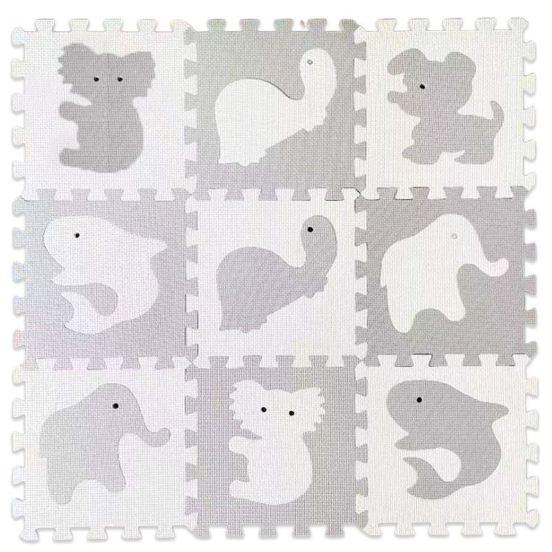 Пъзел за под Raya Toys Животни, 9 части по 30 х 30 см