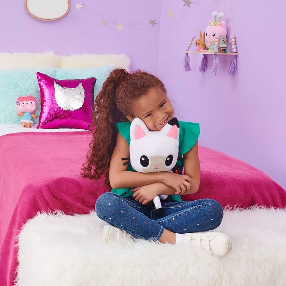 Интерактивна играчка коте Spin Master Gabby's Dollhouse Говорещият Панди, 33 см