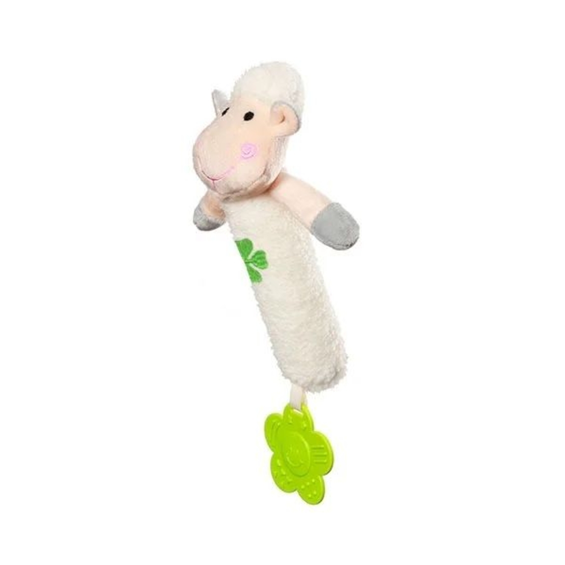 Плюшена играчка Babyono Писукаща с гризалка Овца 606