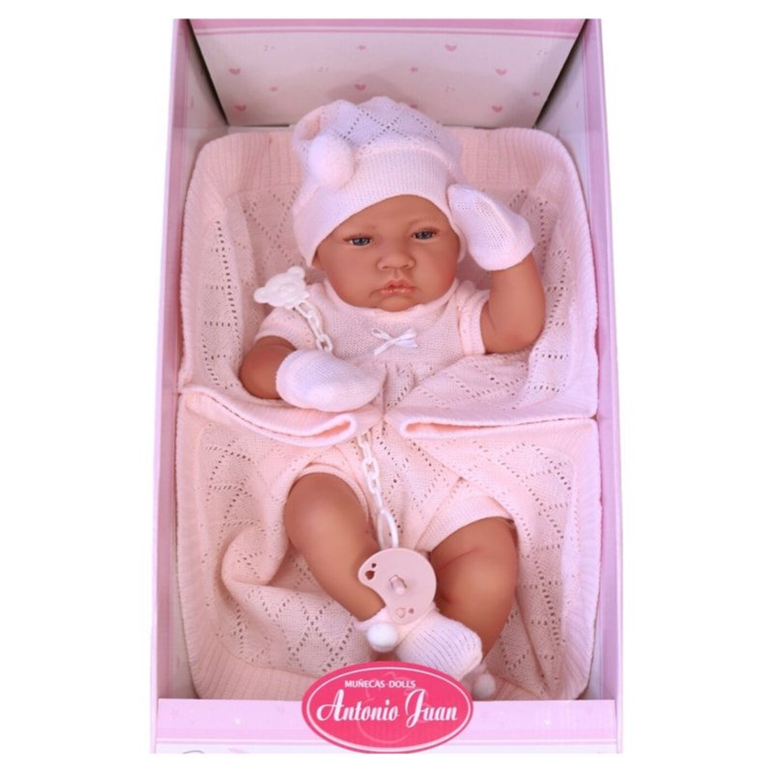 Кукла Бебе Antonio Juan Lua, с плетена пелена, 42 см., 50064