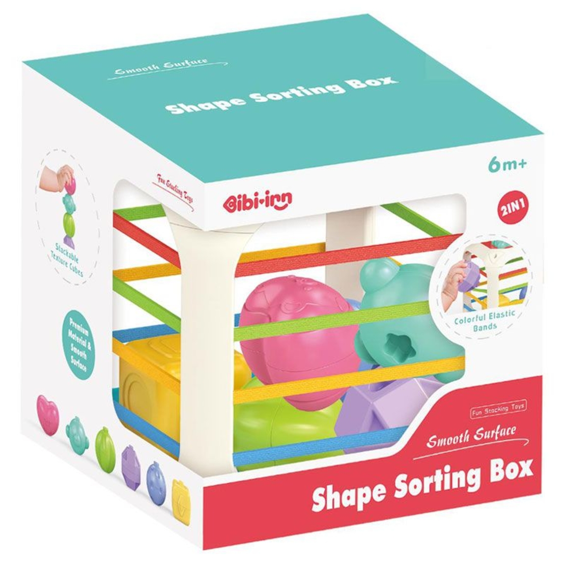 Сортер за бебе 2 в 1 Raya Toys Кубче