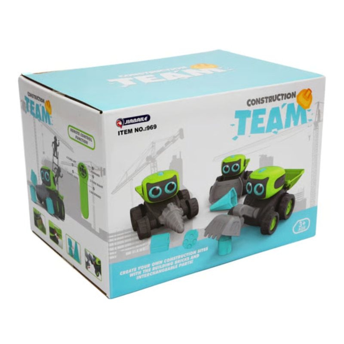 Строителен робот с дистанционно 3в1 Raya Toys Construction Team
