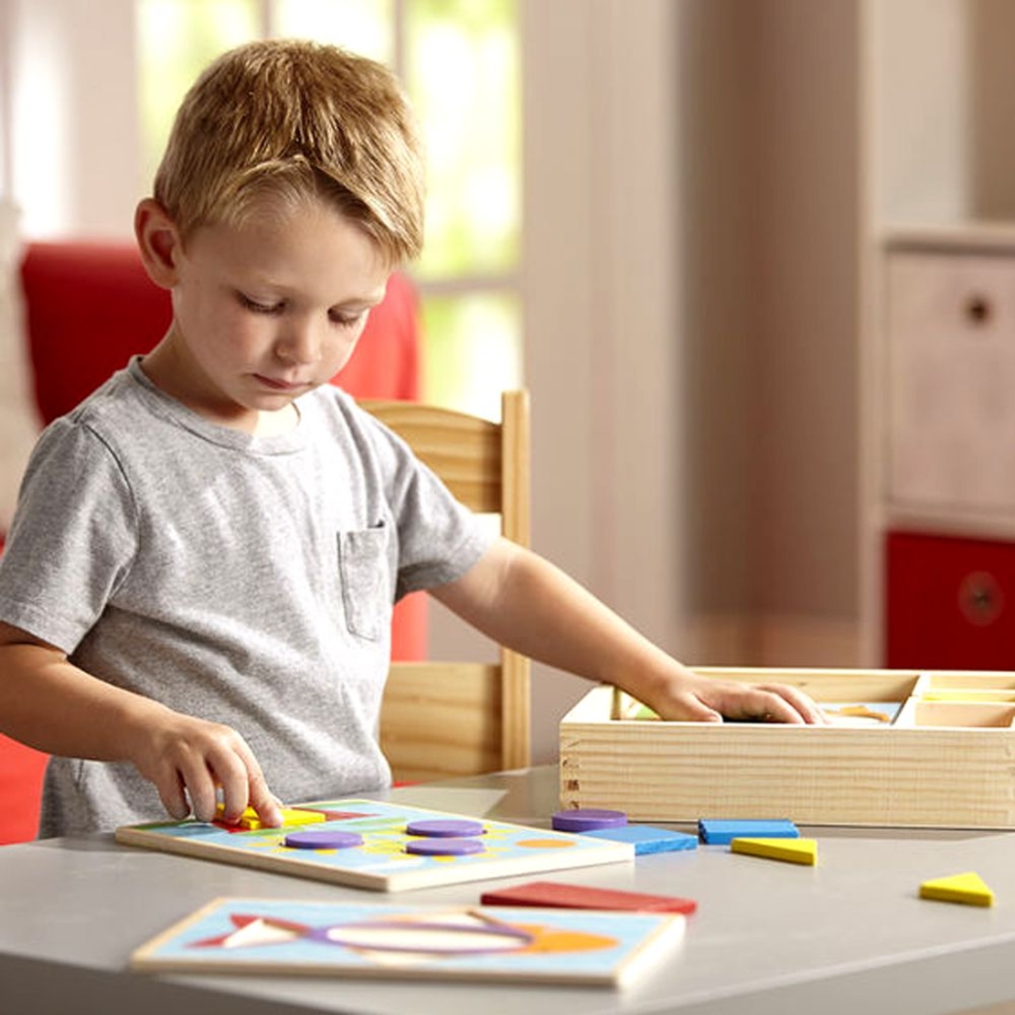 Дървени шаблони за редене в кутия Melissa and Doug 10528