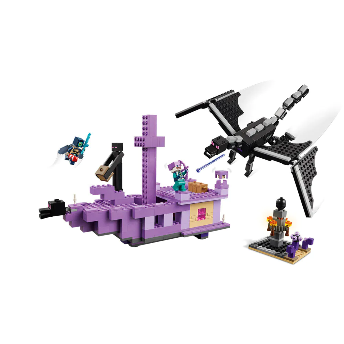 LEGO® Minecraft® Драконът Ендър и корабът на Края 21264