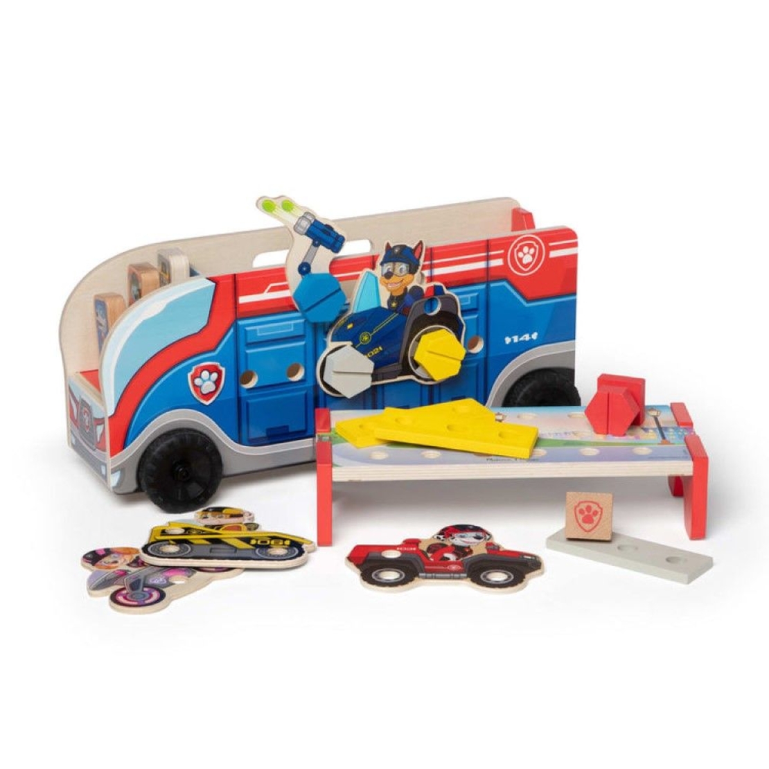 Игрален комплект Melissa and Doug Paw Patrol Сглоби сам автовоз, 35 части 33333