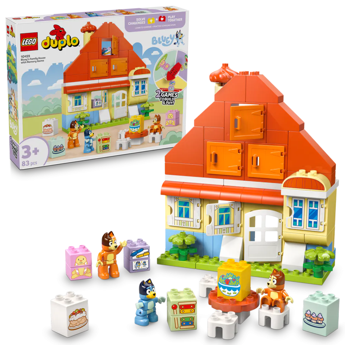 LEGO® DUPLO® Bluey семейната къща на Блуи 10459