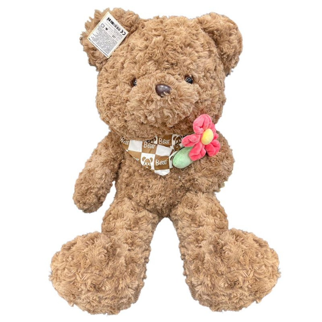 Плюшено мече Raya Toys С цвете, 65 см