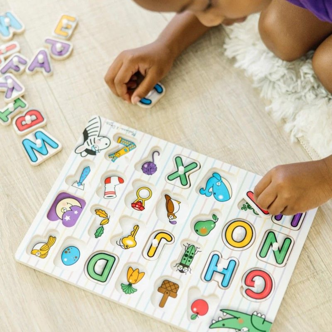 Дървен пъзел Melissa and Doug Азбука 26ч., 3272