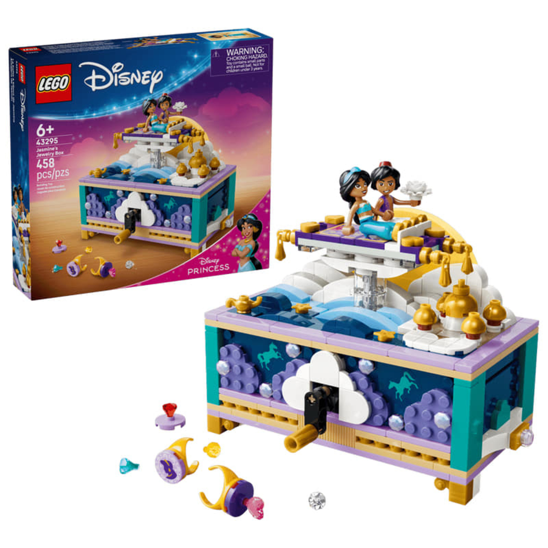 LEGO® Disney Princess Кутия за бижута на Ясмин 43295