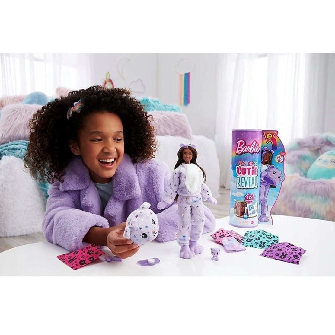 Кукла изненада Mattel Barbie Cutie Reveal Teddy Bear с 10 изненади