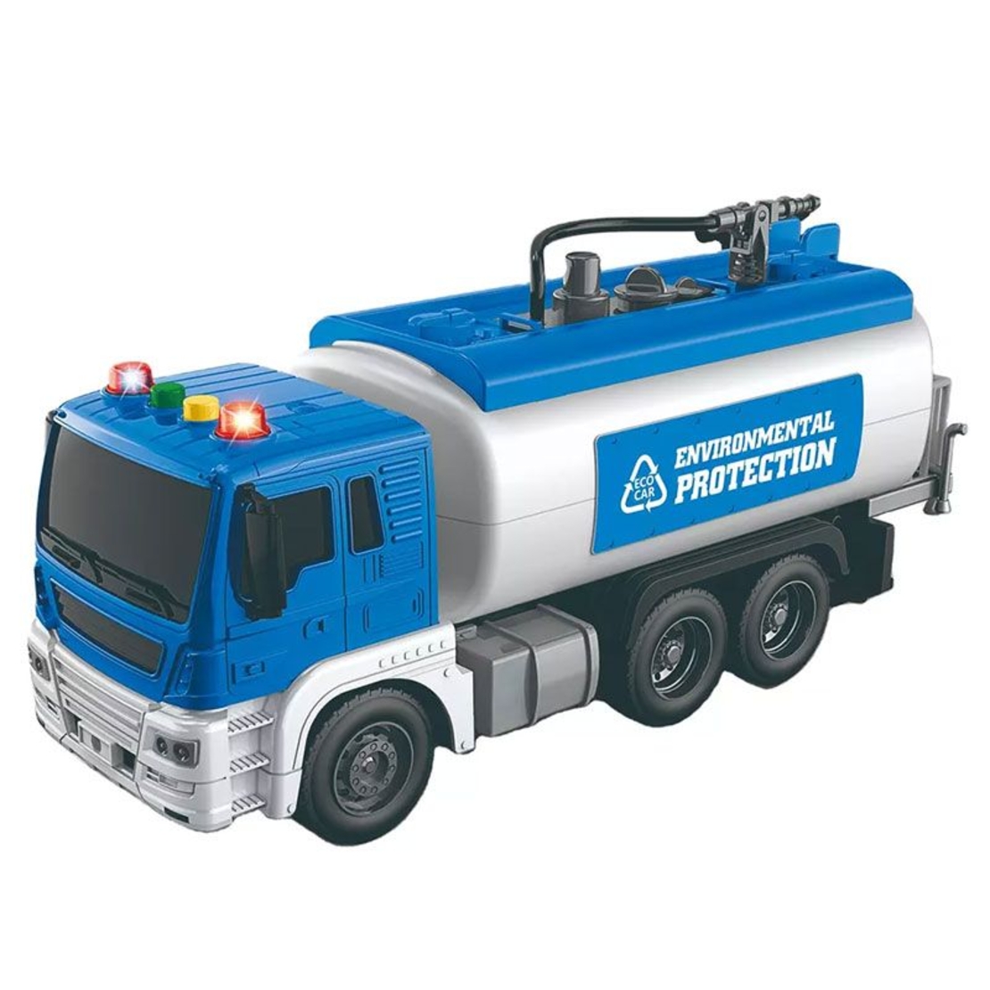 Детски камион цистерна Raya Toys Truck Car, пръска вода, с музика и светлини, 1:16
