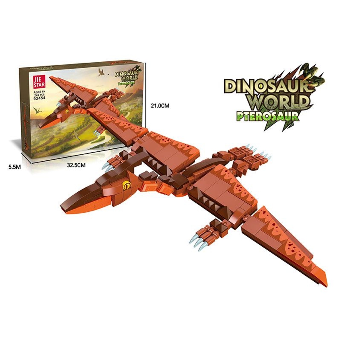 Raya Toys Конструктор Dinosaur World Птерозавър, 242 части