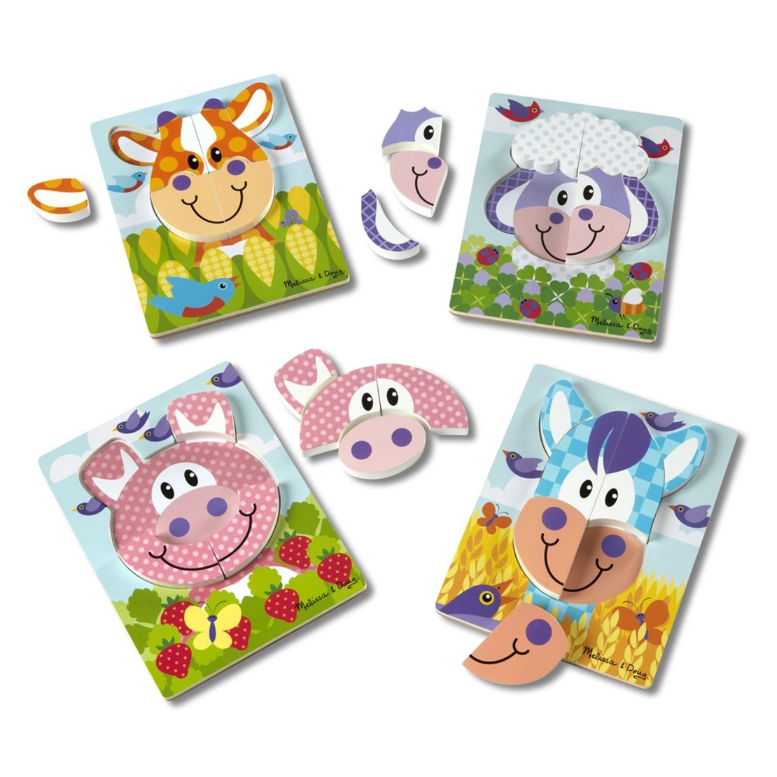 Дървен пъзел Melissa & Doug Ферма 40132