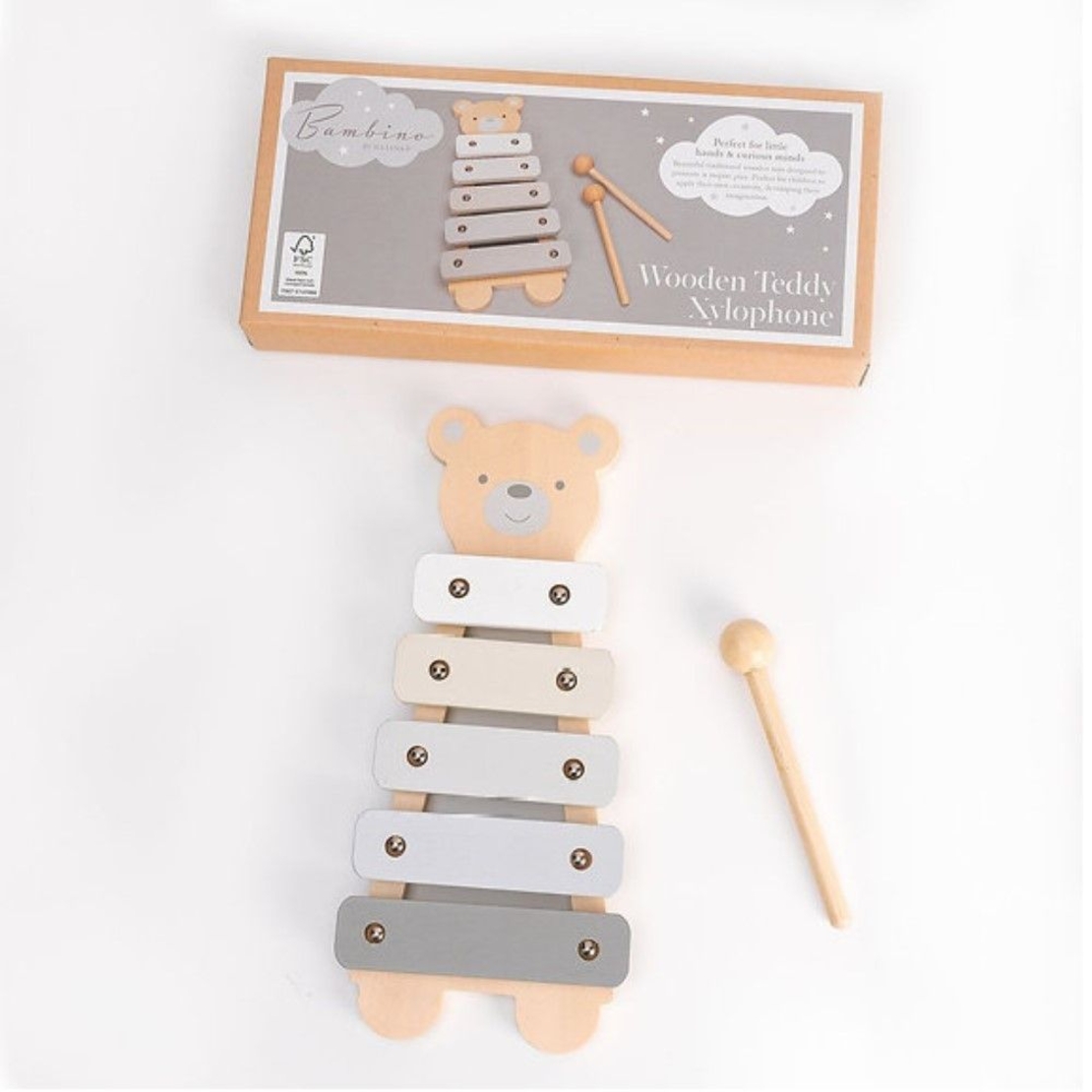 Дървена играчка ксилофон Widdop Bingham Teddy Bear CG1781