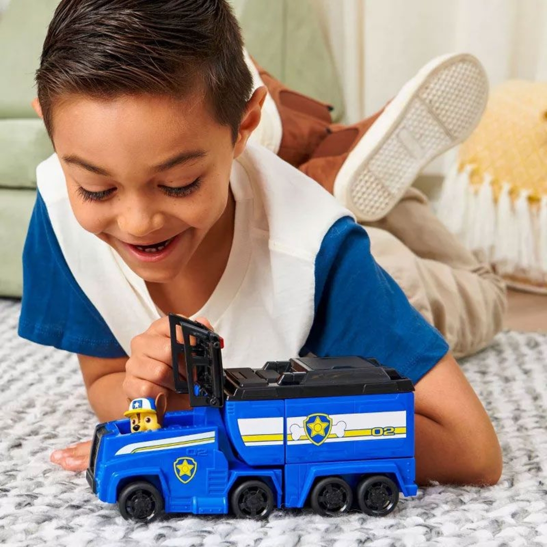 Игрален комплект Spin Master Paw Patrol Rescue Truck фигура с камион, Chase