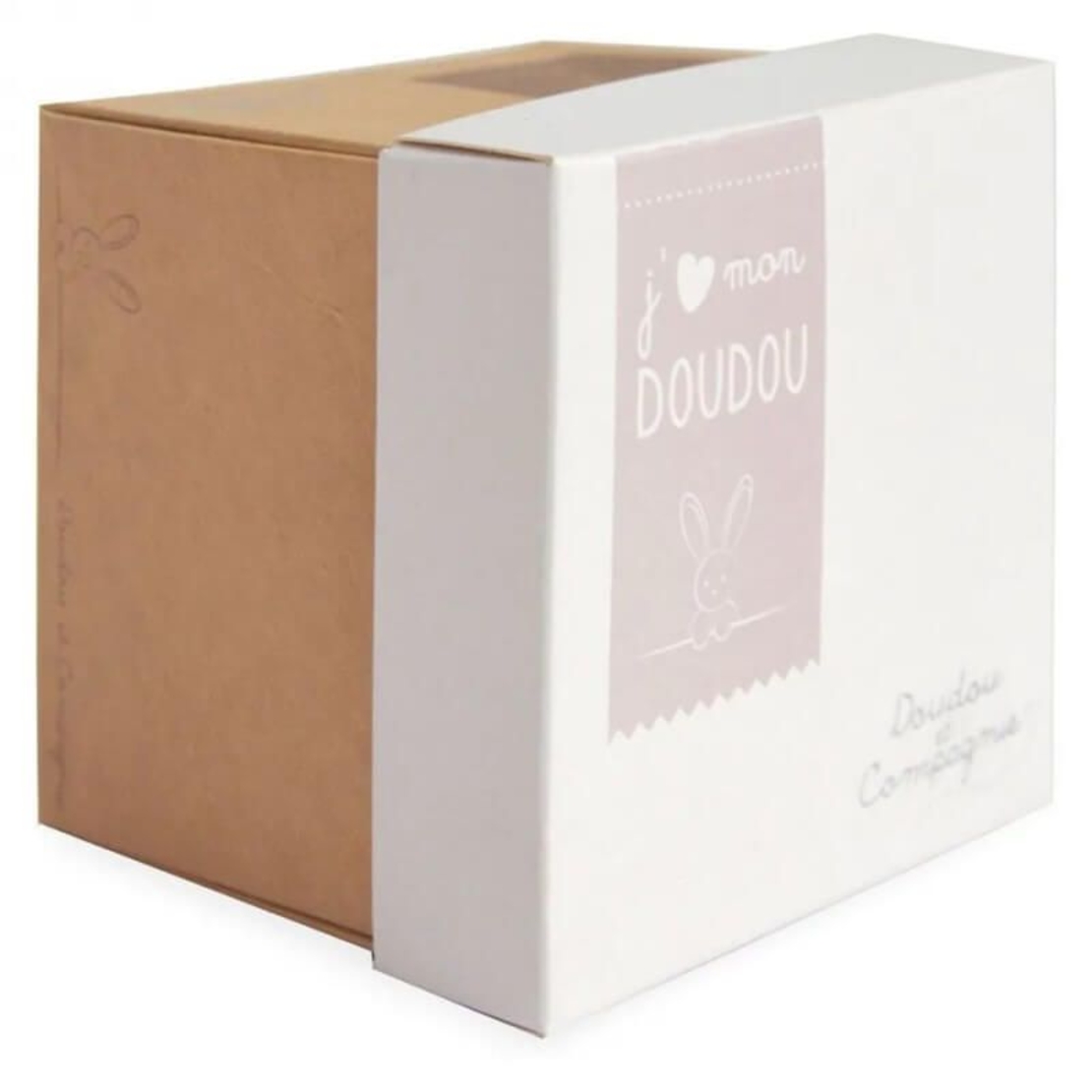 Плюшено мече за гушкане Doudou с кърпичка 10 см, 302