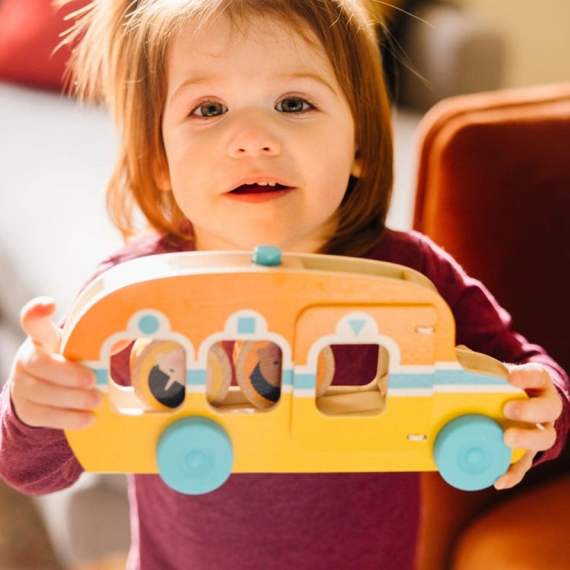 Дървен автобус Melissa and Doug GO Tots 30738